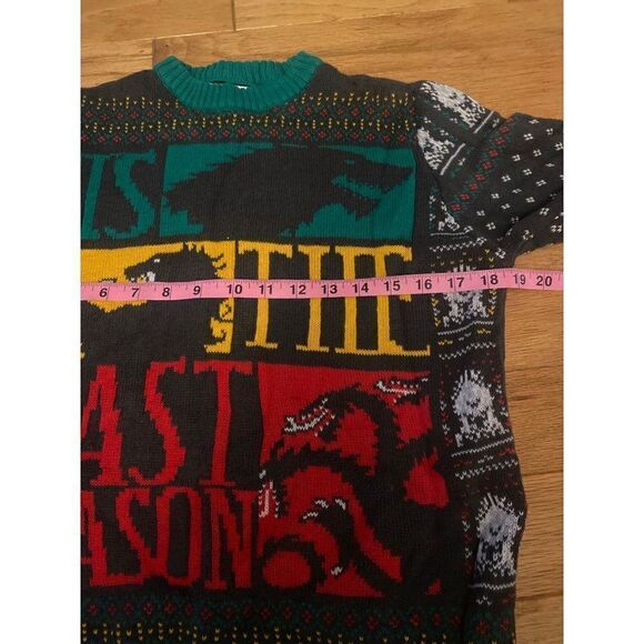 Game of Thrones men's 100% cotton knit long sleeve pullover sweater size small - Picture 7 of 8